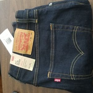 Levi's 512 slim taper dark blue stretch jeans size 34 29
